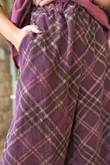 Arbi Needlecord Tartan Barrel Pant Fig