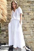 Asher Cap Sleeve Blouse White