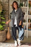 Bailey Quilt And Crochet Jacket Charcoal