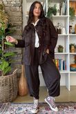 Bailey Quilt And Crochet Jacket Chocolate