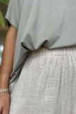 Baku Linen Blend Ombre Pant Stone /7 