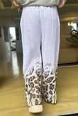 Baku Linen Blend Ombre Pant White /5 