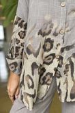 Baku Linen Blend Ombre Shirt Mocha - 
