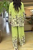 Baku Linen Blend Ombre Shirt Olive - 