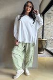 Bandana B Classic Sweatshirt Barrel Pant Matcha