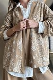 Bandana B Kimono Sweatshirt Jacket Caramel