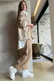 Bandana B Kimono Sweatshirt Jacket Caramel