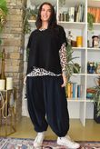 Basso Baby Cord Shirring Genie Pant Black