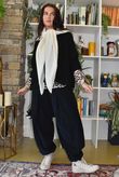 Basso Baby Cord Shirring Genie Pant Black