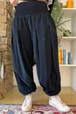 Basso Baby Cord Shirring Genie Pant Black