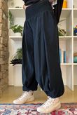 Basso Baby Cord Shirring Genie Pant Black
