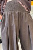 Basso Baby Cord Shirring Genie Pant Coffee Bean