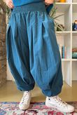 Basso Baby Cord Shirring Genie Pant Deep Teal