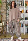 Basso Baby Cord Shirring Genie Pant Earth