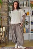 Basso Baby Cord Shirring Genie Pant Earth