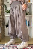 Basso Baby Cord Shirring Genie Pant Earth