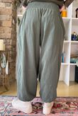 Basso Baby Cord Shirring Genie Pant Khaki