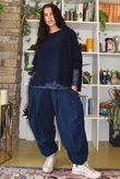 Basso Baby Cord Shirring Genie Pant Navy