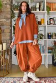Basso Baby Cord Shirring Genie Pant Rust
