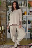 Basso Baby Cord Shirring Genie Pant Stone