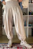 Basso Baby Cord Shirring Genie Pant Stone