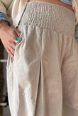 Basso Baby Cord Shirring Genie Pant Stone