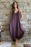 Basso Balloon Jumpsuit Deep Damson