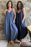 Basso Balloon Jumpsuit Navy