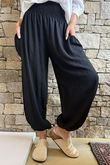 Basso Shirring Balloon Pant Black