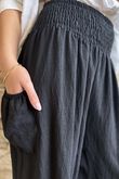 Basso Shirring Balloon Pant Black