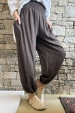 Basso Shirring Balloon Pant Chocolate