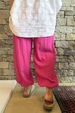 Basso Shirring Balloon Pant Hot Pink