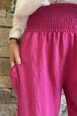 Basso Shirring Balloon Pant Hot Pink