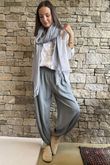 Basso Shirring Balloon Pant Slate