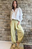 Basso Shirring Balloon Pant Soft Lime