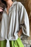 Basso Tie Smock Blouse Earth /5=