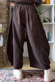 Bateau Needlecord 7/8 Barrel Culotte Pant Coffee Bean