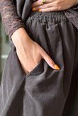 Bateau Needlecord 7/8 Barrel Culotte Pant Coffee Bean
