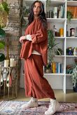 Bateau Needlecord Lazy Layer Top Rust