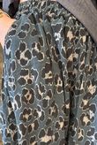 Bateau Needlecord Leopard Quirky Tapered Barrel Pant Charcoal