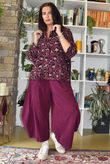 Bateau Needlecord Leopard Shacket Aubergine