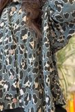 Bateau Needlecord Leopard Shacket Charcoal