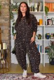 Bateau Needlecord Leopard Shacket Coffee Bean