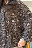 Bateau Needlecord Leopard Shacket Coffee Bean