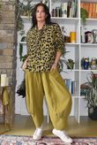 Bateau Needlecord Leopard Shacket Mucky Olive