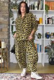 Bateau Needlecord Leopard Shacket Mucky Olive