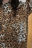 Bella Leopard Oversized Hi Low Shirt /10=