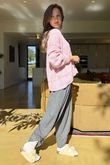 Bertie Boucle Stripe Slouch Knit Blossom