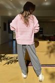 Bertie Boucle Stripe Slouch Knit Blossom