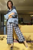 Bertie Boucle Stripe Slouch Knit Denim